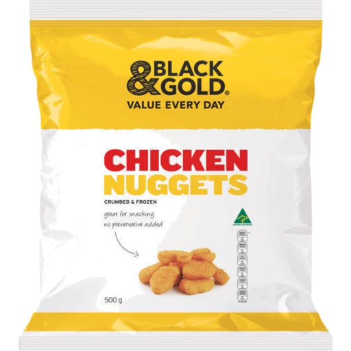 Black & Gold Chicken Nuggets 500g