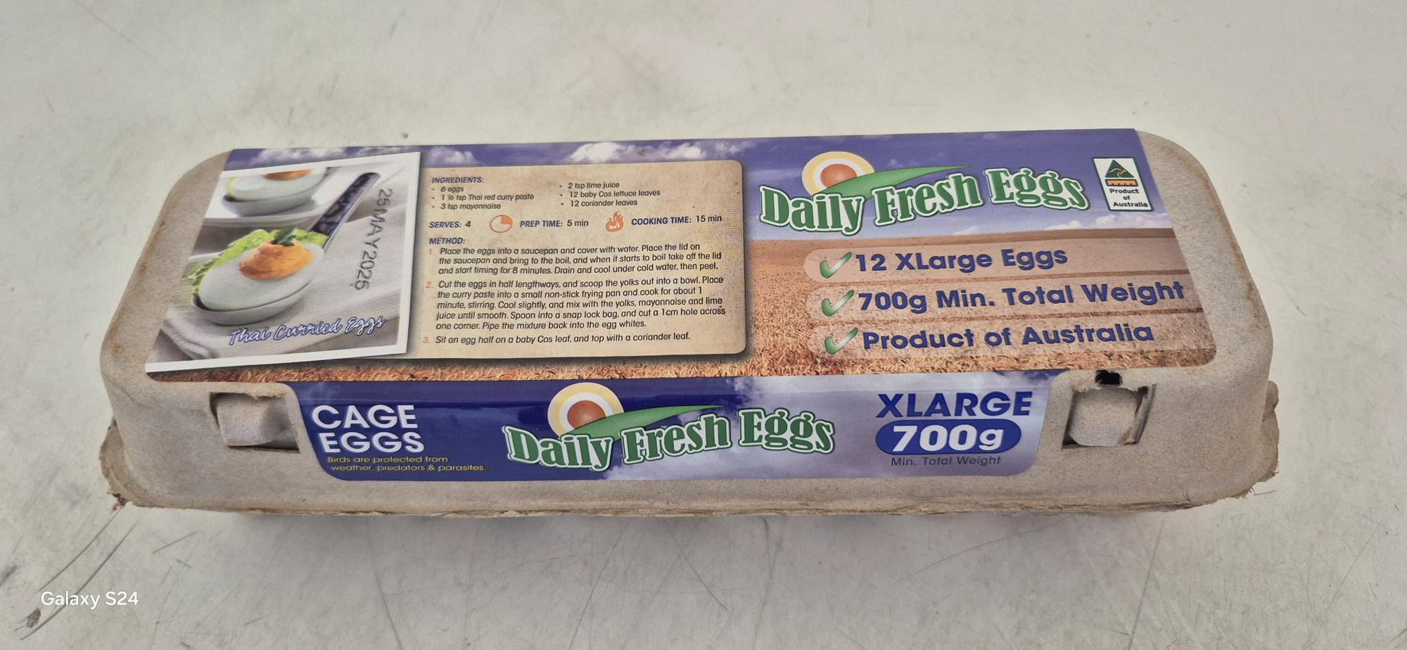 Daily Fresh Eggs 12 X Large 700g