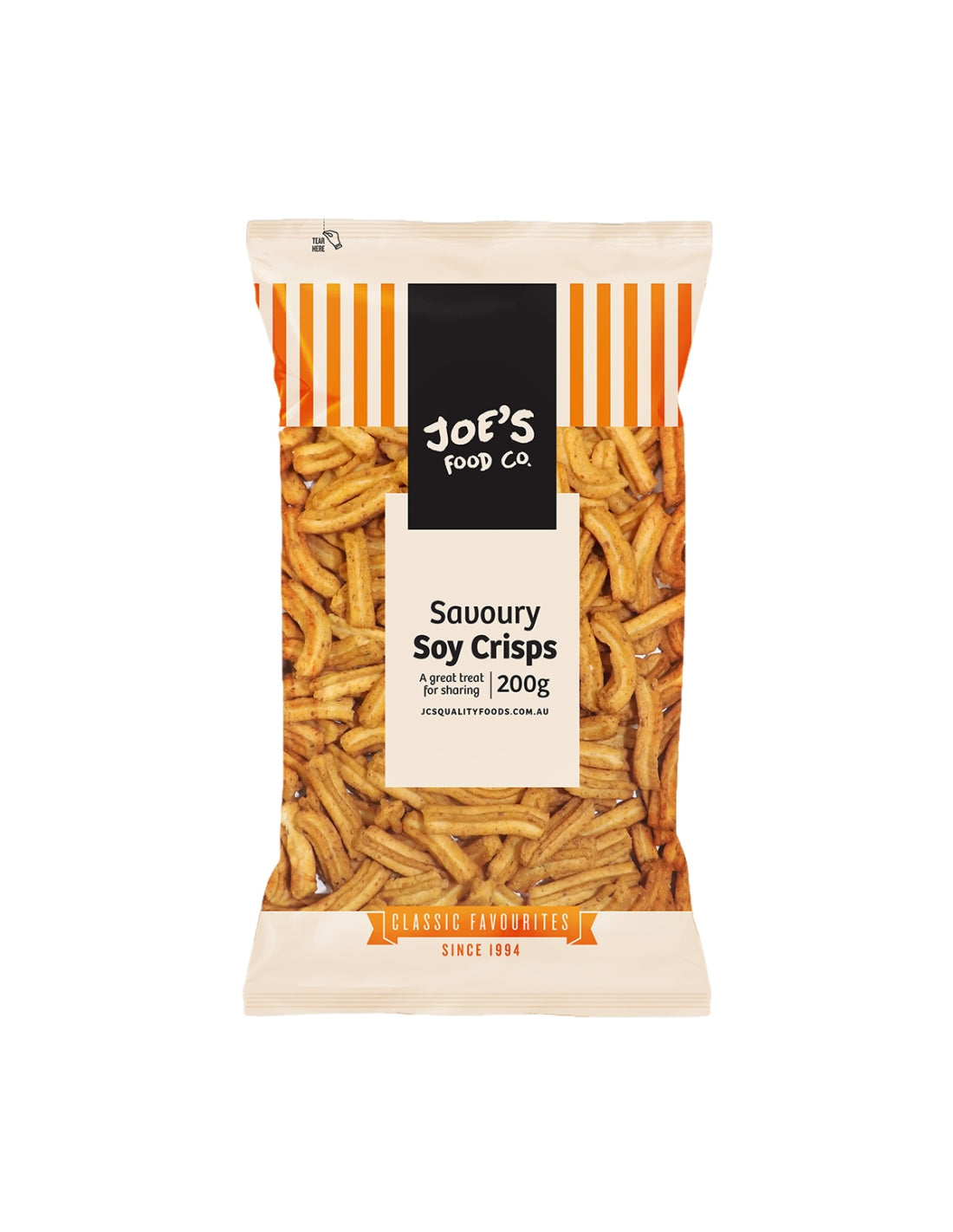 JC Nuts Joes Snacks Soya Crisps Original 200g