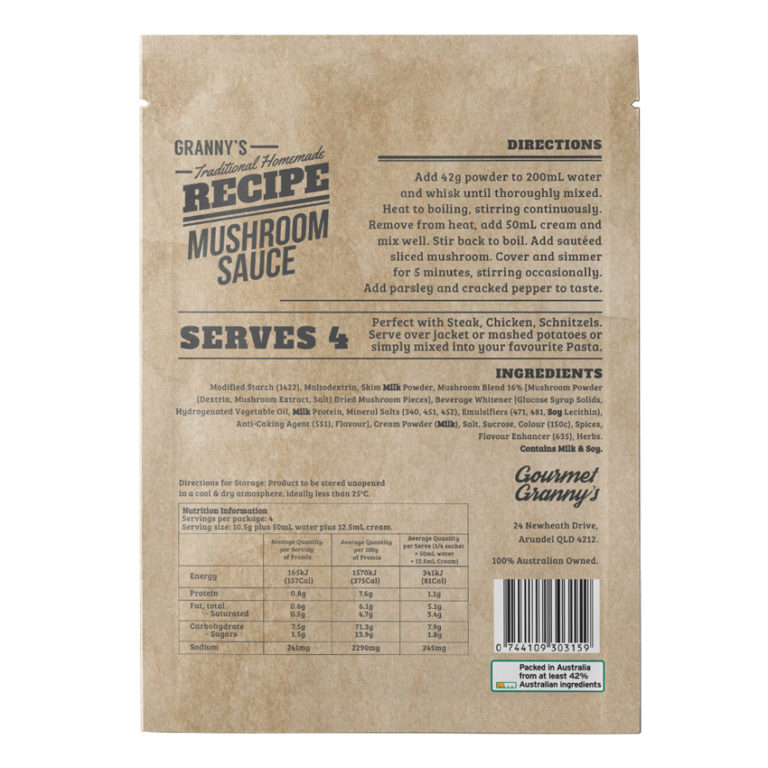 Gourmet Grannys Mushroom Sauce 42g