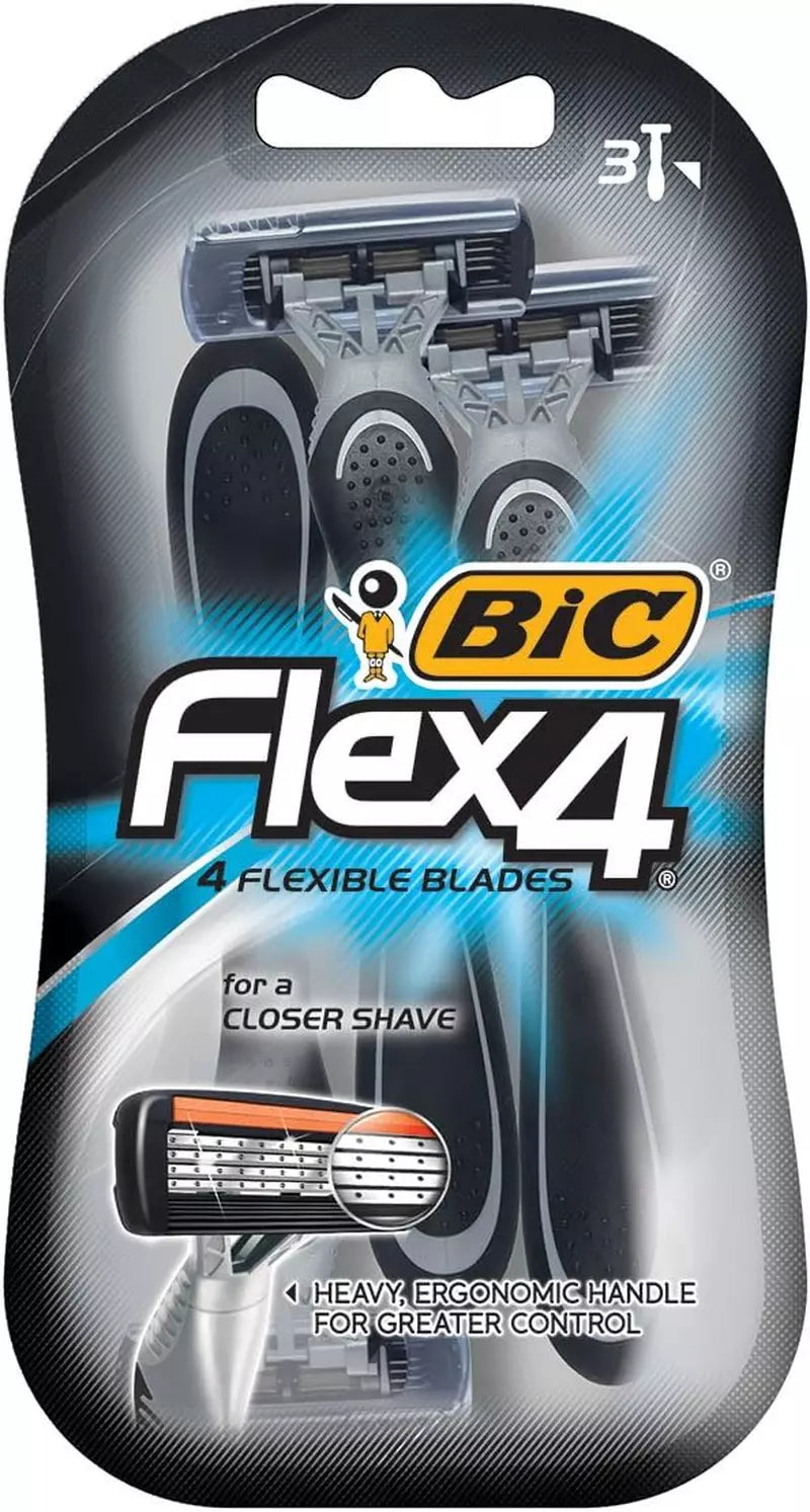 DNO Bic Disposable Razors Flex4 3pk