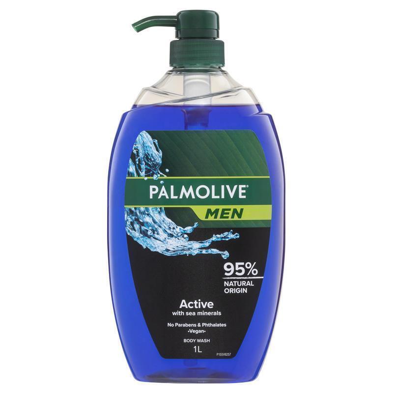 Palmolive Men Body Wash Active Shower Gel 1L