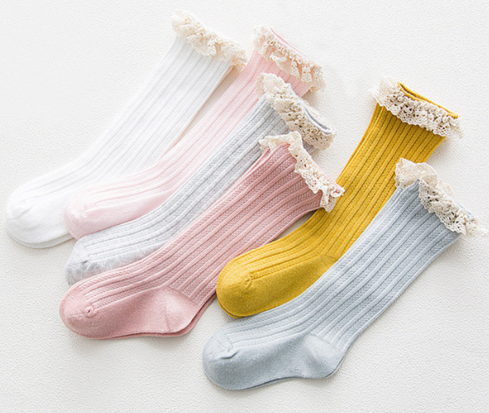 Lace Knee High Sock 3-5Y