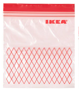 IKEA Ziplock Bags Sml 30 x 1L 30 x 0.4L