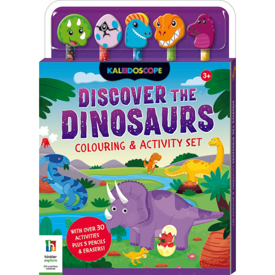 Discover The Dinosaurs Colouring & Activity Set