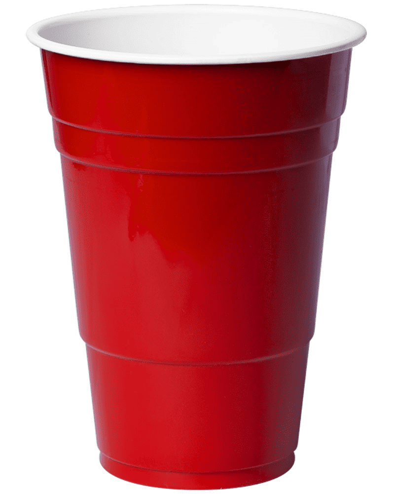 REDD Schooner Reusable Cups Red 425ml 25 Pack