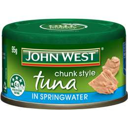 John West Chunk Style Tuna in Springwater 95g