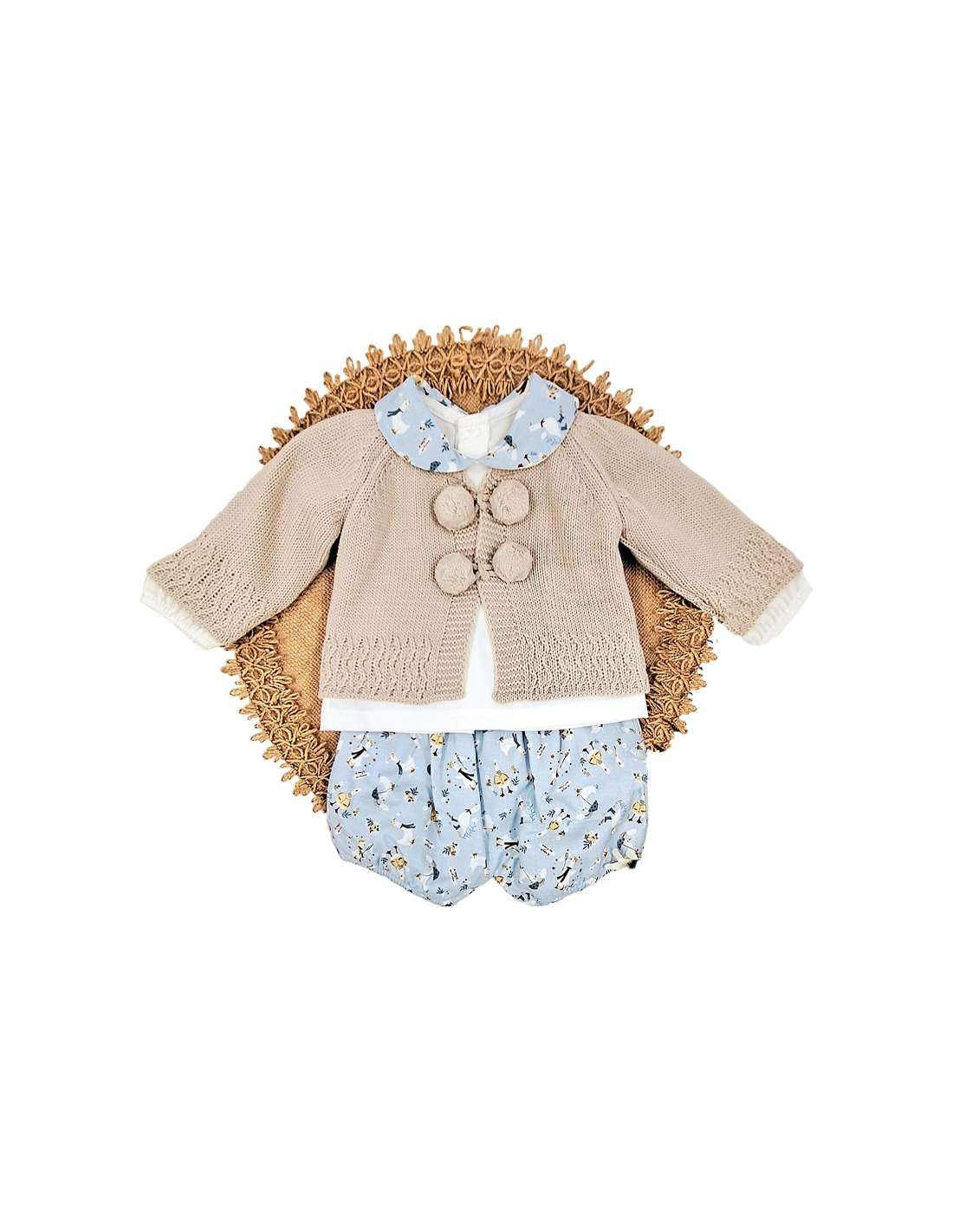 Baby Fashion Three Piece Set with Jacket 12m