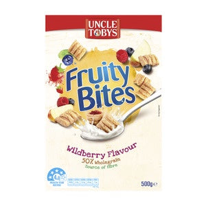 Uncle Toby's Cereal Fruity Bites Wildberry 500g