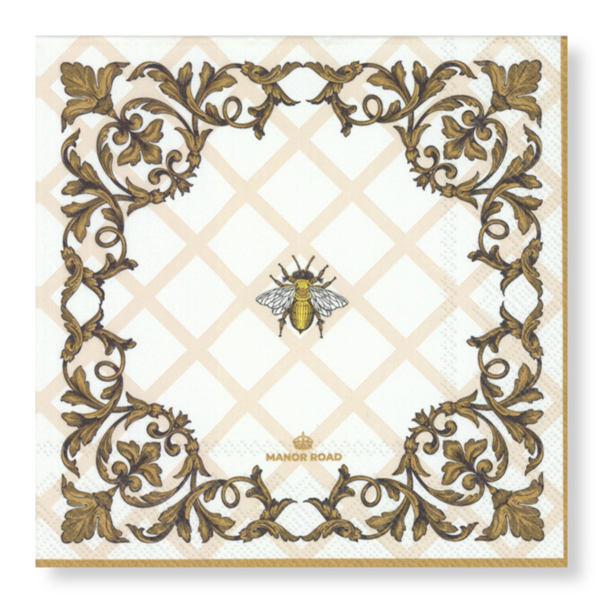 Manor Road Ornamental Bee Lunch Serviettes