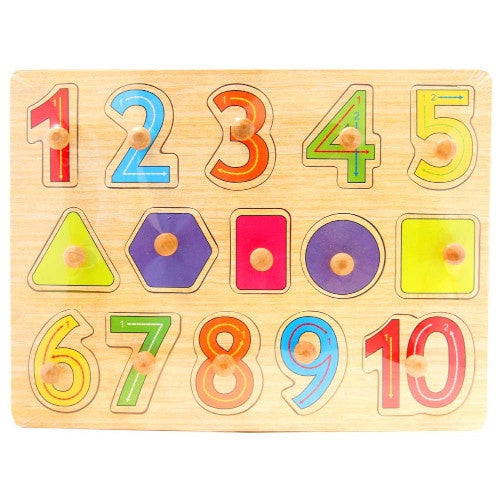 Wooden Knob 123 Puzzle