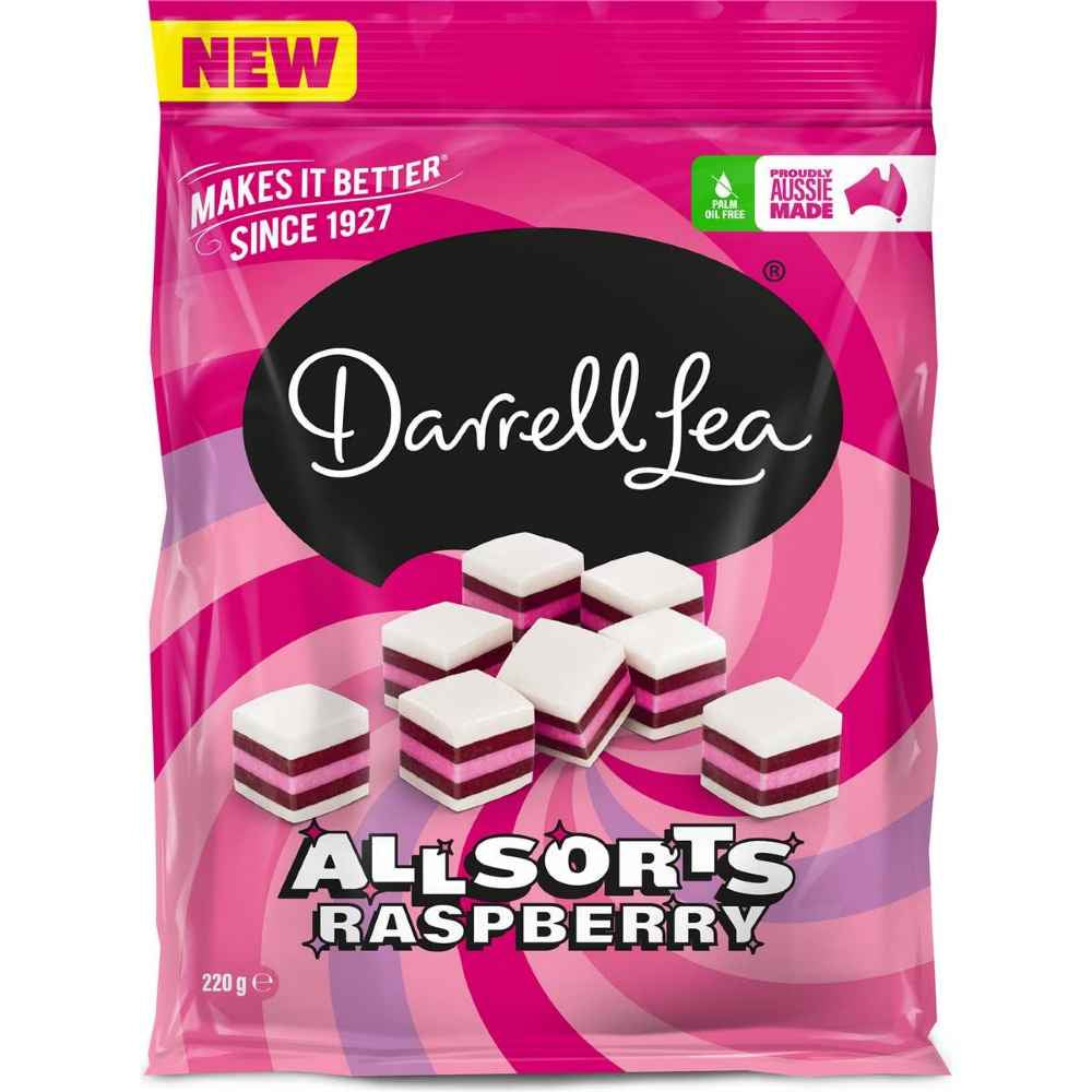 Darrell Lea Raspberry Allsorts 220g