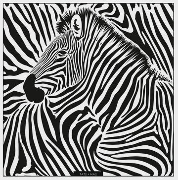 Tate & Mae Black Zebra Placemat 12pk