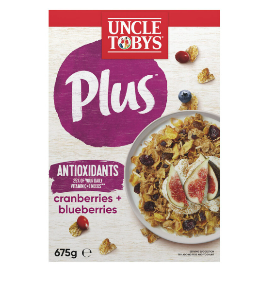 Uncle Tobys Plus Antioxidant Breakfast Cereal | 675g