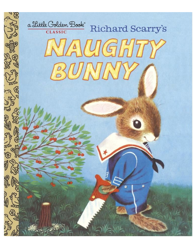 A Little Golden Book - Richard Scarry's Naughty Bunny