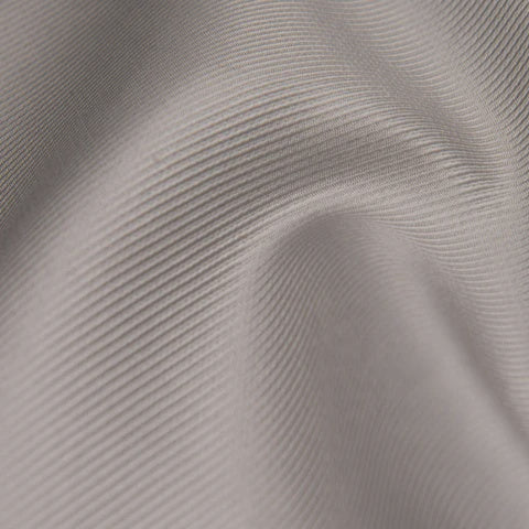 Silver 70cm Ribbed Silk Scarf