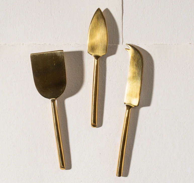 Zoya Brass Cheese Set