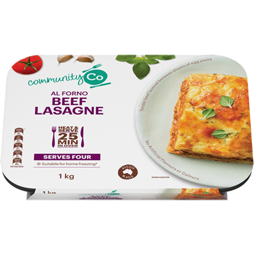 Community Co Beef Lasagne 1kg