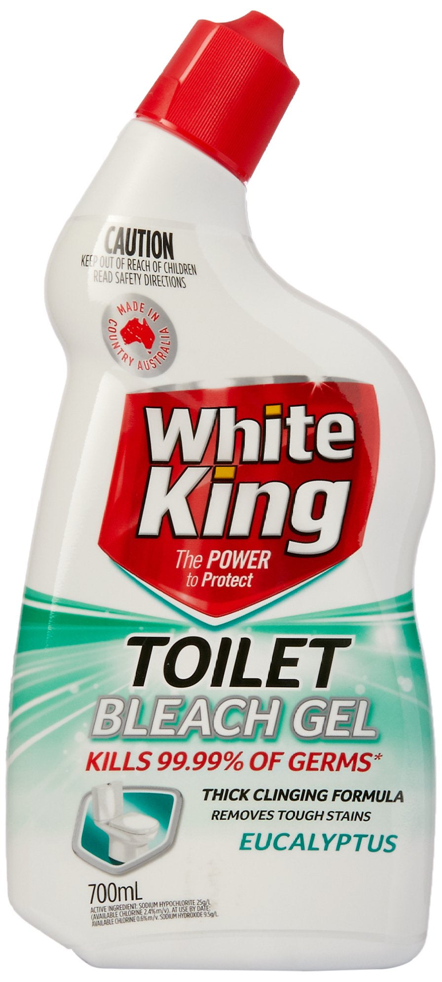 White King Powerclean Toilet Gel Eucalyptus 700ml