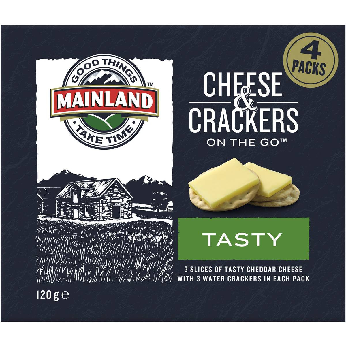 Mainland On The Go Tasty Cheese And Crackers 4 Pack