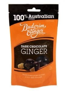 Buderim Ginger Dark Chocolate Ginger Zesty and Rich 150g
