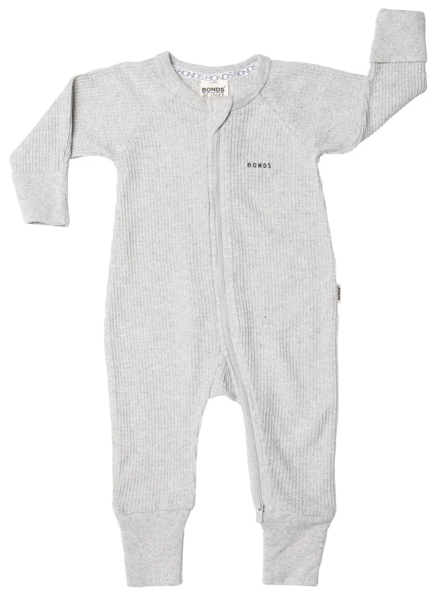 Bonds Grey Waffle Wondersuit 00
