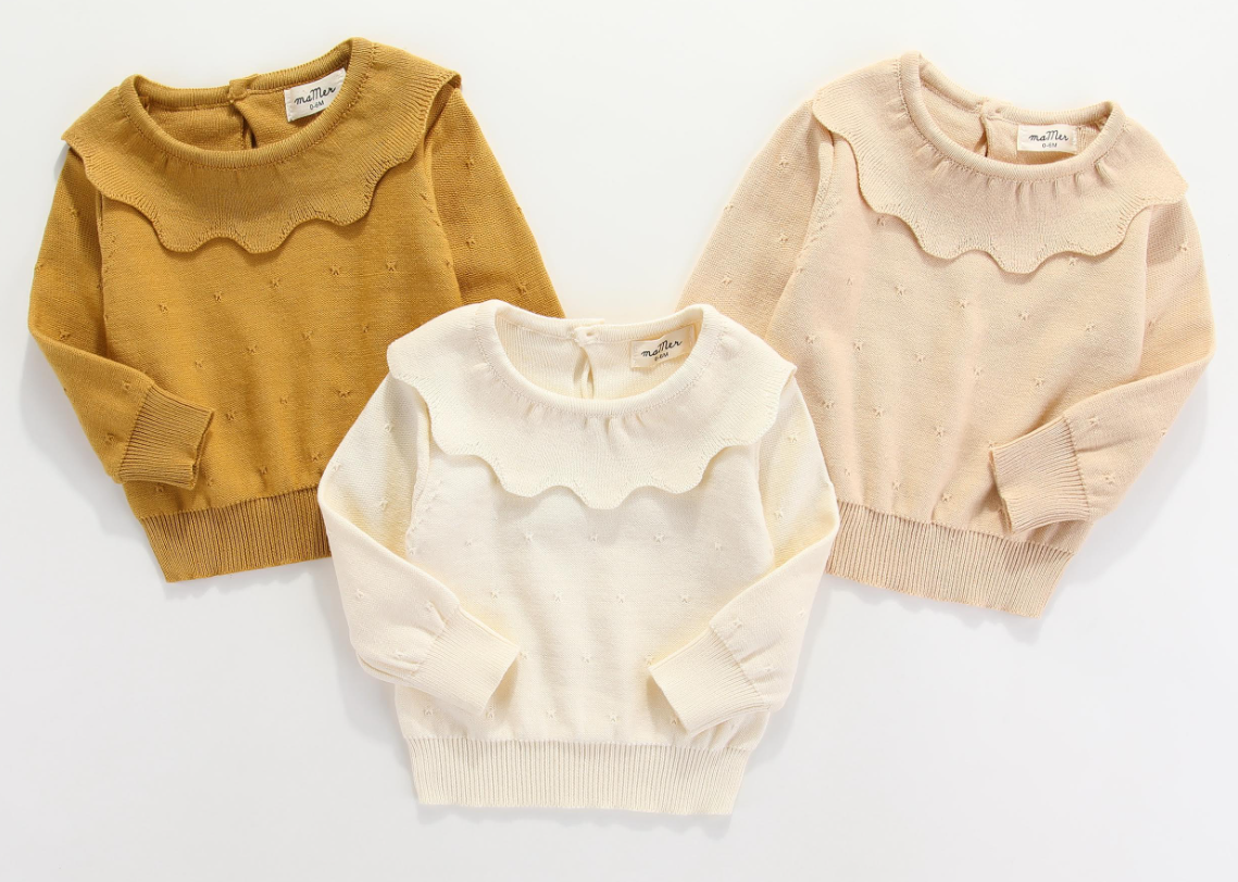 Bella knitted jumper 2-3Y - ivory