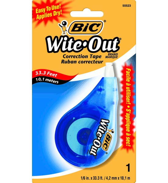 BIC Witeout Correction Tape 10.1m